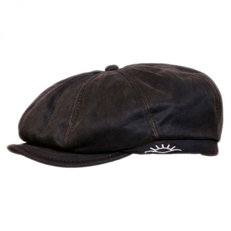 100% Real Leather Flat Cap Stylish Top Quality Low Price 