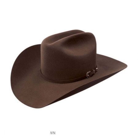Resistol George Strait Collection City Limits 6X Fur Felt Western Hat - Chocolate Brown