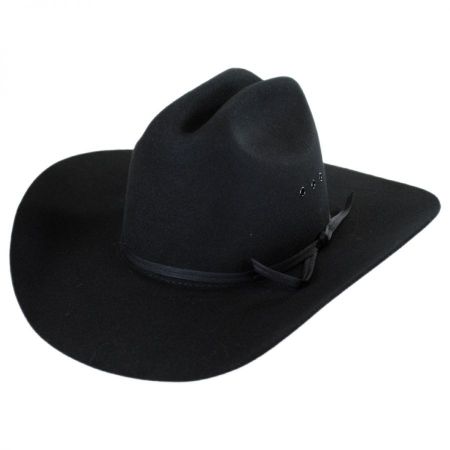 Bailey Pageant Black Wool Felt Cowboy Old West style hat sizes 7 1/4 to  7 5/8