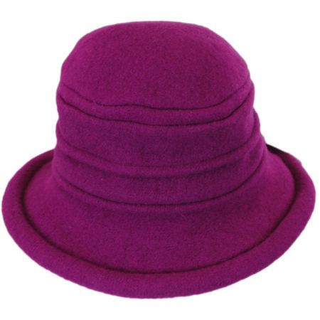 Scala Packable Wool Cloche Hat