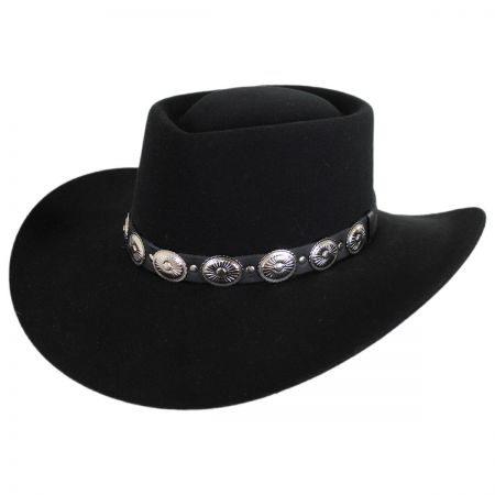 Black Jungle Broome Cowboy Leather Hat Size S-XXL 