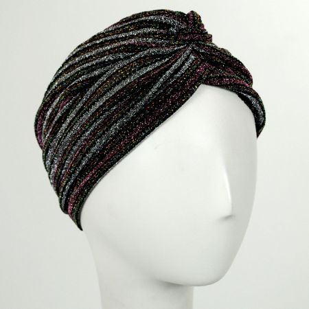 Jeanne Simmons Metallic Stripe Turban