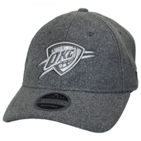 New Era Oklahoma City Thunder NBA 'Cashmere' 9Twenty Strapback Baseball Cap Dad Hat
