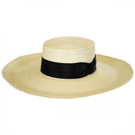 Stetson Sunny Mexican Palm Leaf Straw Boater Hat