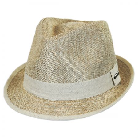 Stetson Two-Tone Vegan Linen Trilby Fedora Hat
