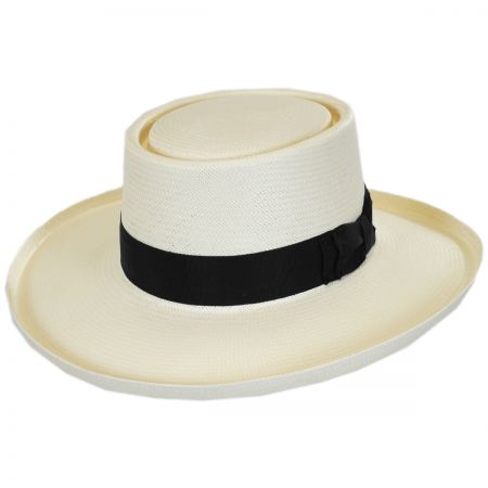 Stetson Colonel Shantung Straw Gambler Hat