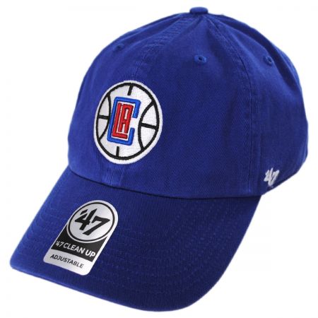 Los Angeles Clippers NBA Clean Up Strapback Baseball Cap Dad Hat alternate view 3