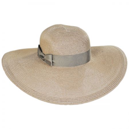 Karen Keith Resort Straw Swinger Wide Brim Hat