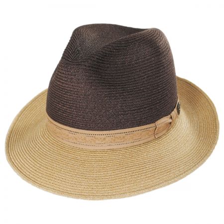 i-Smalls Men's Summer Classic Straw Trilby Hat with Leather Band 58 