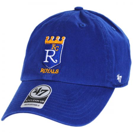 47 Brand Kansas City Royals MLB Cooperstown Clean Up Strapback Baseball Cap