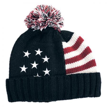 US Flag Beanie Hat