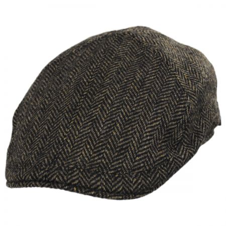 Wigens Caps Classic Shetland Wool Herringbone Duckbill Ivy Cap