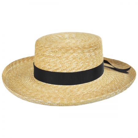 Violette Wheat Straw Boater Hat alternate view 7