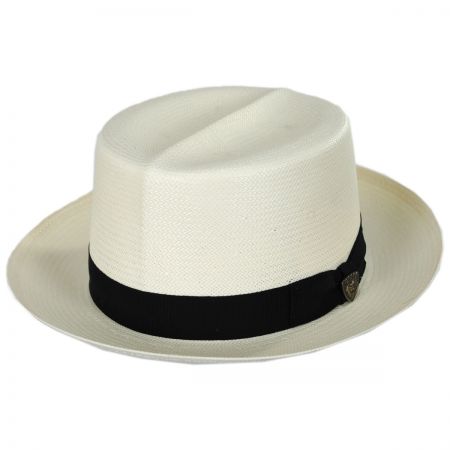 Dobbs Optimo Shantung Straw Fedora Hat