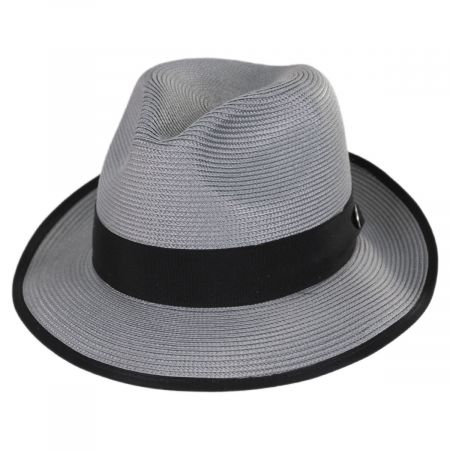 Stetson Latte Florentine Milan Straw Fedora Hat