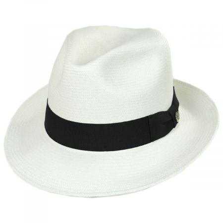 Bigalli Grade 8 Panama Straw Fedora Hat