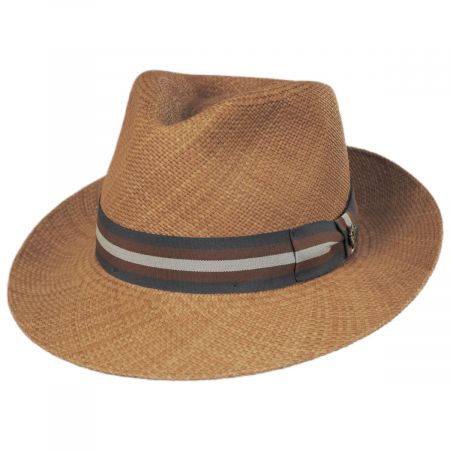 Bigalli San Juliette Panama Straw Fedora Hat