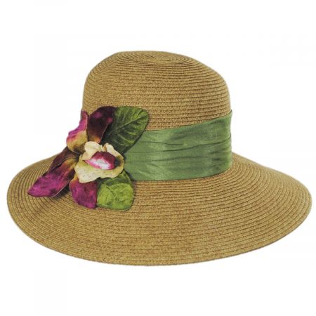 Toucan Collection Orchid Toyo Straw Sun Hat