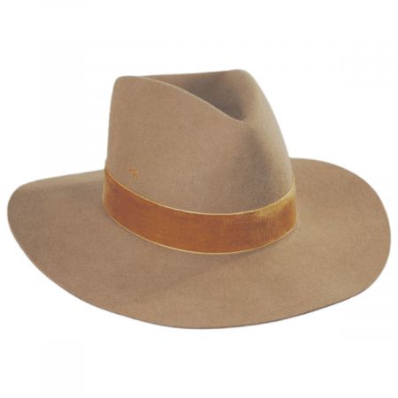 Lack of Color Benson Tri Wool Felt Fedora Hat - Brown