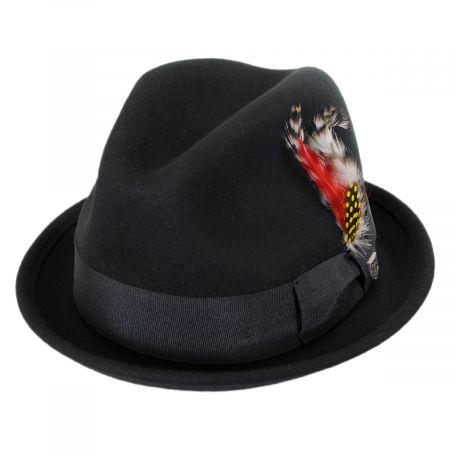 Brixton Hats Gain Wool Felt Fedora Hat - Black