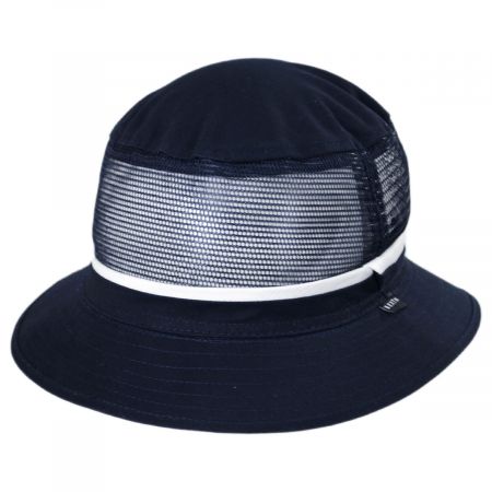 Brixton Hats Hardy Bucket Hat - Navy/White