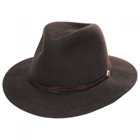 Stetson Cromwell Crushable Wool Felt Fedora Hat