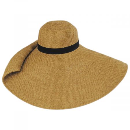 San Diego Hat Company Ultrabraid Side Tack Fold Toyo Straw Blend Sun Hat