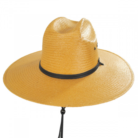 BCDlily Men Women's Woven Cowboy Hat Cattleman Fedora Cowgirl Cap Winter Spring Fall 