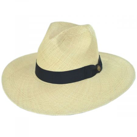 Naturalist Wide Brim Panama Straw Fedora Hat alternate view 9