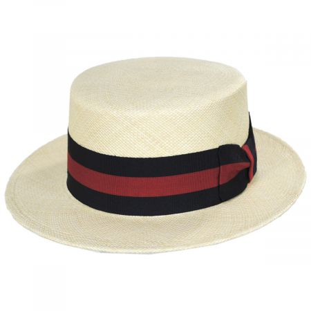 Capas Headwear Panama Straw Skimmer Hat