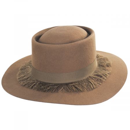 Brixton Hats Phoenix Wool Felt Gambler Hat - Coconut