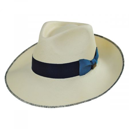 Biltmore Dega Shantung Straw Fedora Hat