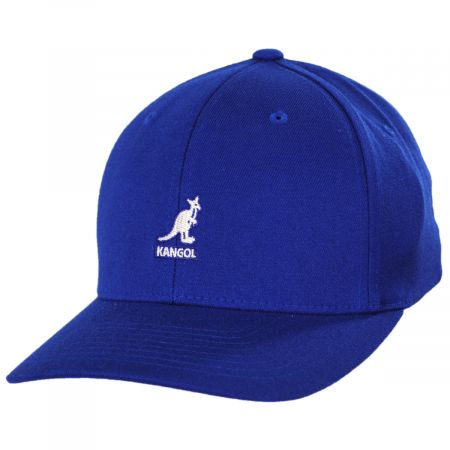 Kangol Logo Wool FlexFit Fitted Baseball Cap - Standard Colors