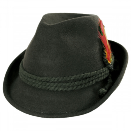 Jaxon Hats Alpine Wool Felt Fedora Hat