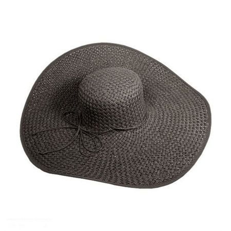 Jeanne Simmons Tiffany Toyo Straw Wide Brim Swinger Sun Hat - Solid