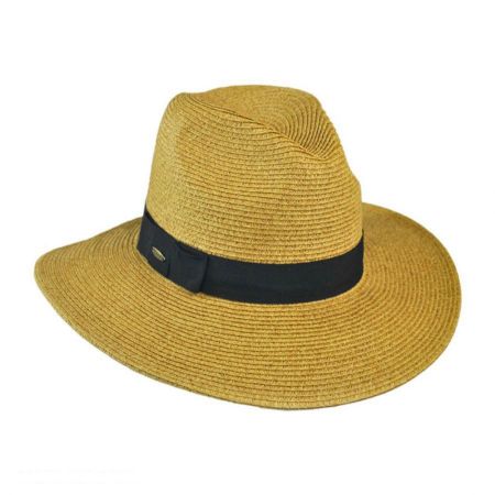 Scala Toyo Straw Braid Fedora Hat