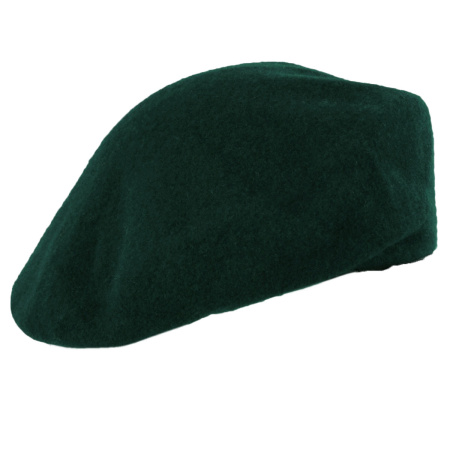 Wool Military Beret with Lambskin Band alternate view 160