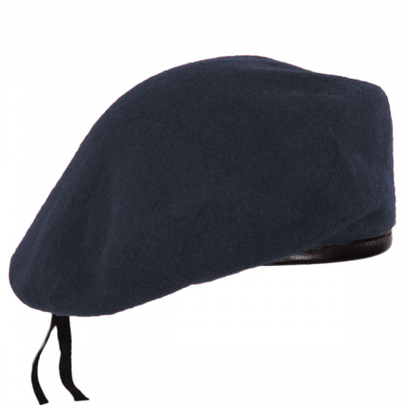Wool Military Beret with Lambskin Band alternate view 201