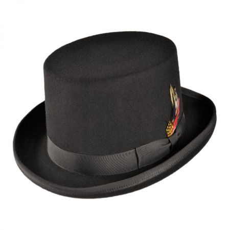 By Neki Hand Made 100% Wool Satin Lined Top Hat Small to XL 