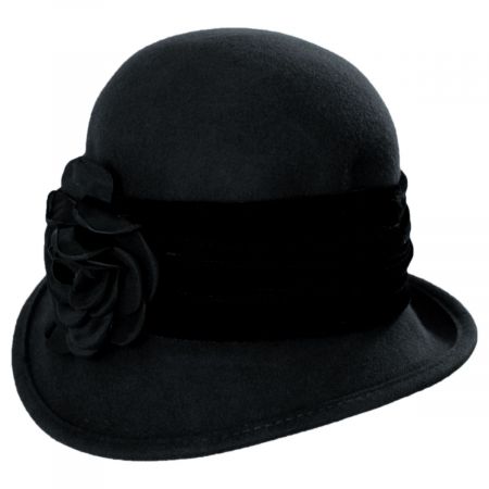 Scala Pietro Wool Felt Cloche Hat
