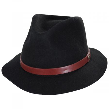 Brixton Hats Messer Stingy Brim Wool Felt Fedora Hat