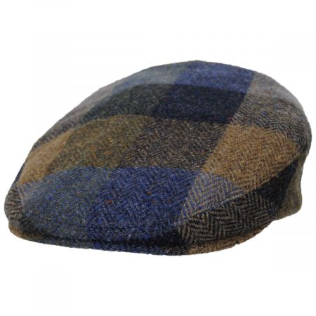 Donegal Squares Herringbone Tweed Wool Ivy Cap