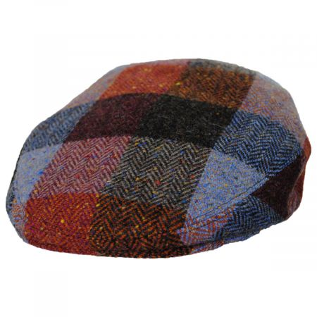 City Sport Caps Herringbone Squares Donegal Tweed Wool Ivy Cap