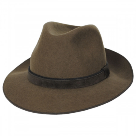 Stefeno Gabriel Crushable Wool Felt Fedora Hat