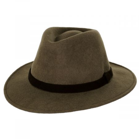 Slope Earflap Wool Felt Fedora Hat alternate view 6