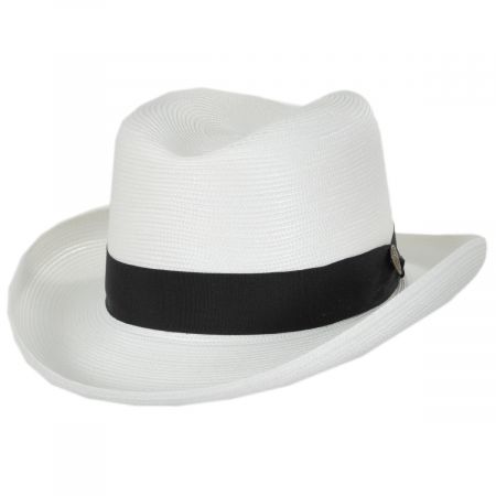 Dobbs El Dorado Florentine Milan Straw Homburg Hat