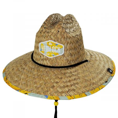 Hemlock Hat Co Peel Straw Lifeguard Hat
