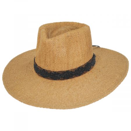 Nikki Beach Twilight Toyo Straw Fedora Hat