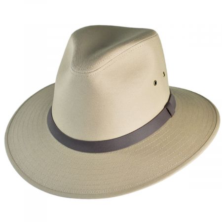 Cotton Safari Fedora Hat - British Tan alternate view 29
