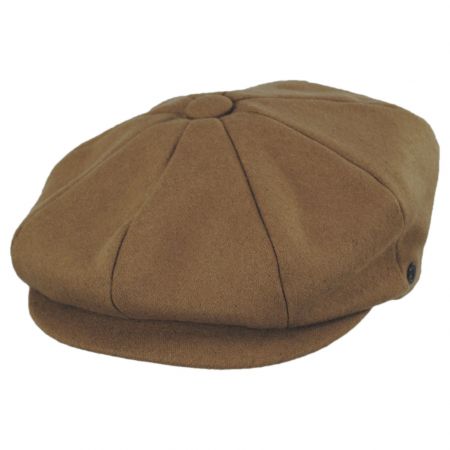 NM272 Brown Cute Classic Stripe Wool & Cotton Hat Cap Newsboy Gatsby Visor 